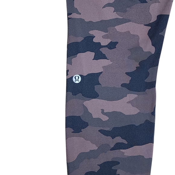 Lululemon Fast & Free Heritage 365 Brown Earth Camo Tight Womens Size 10 - Picture 7 of 13